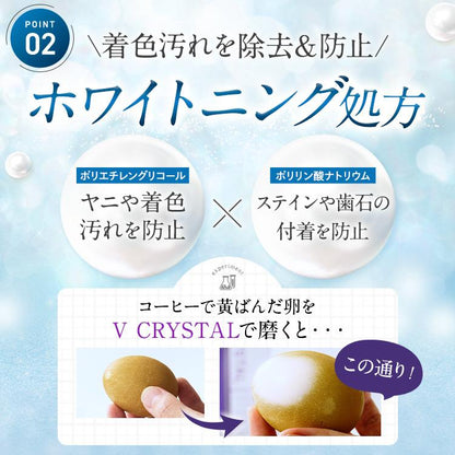 YUME V CRYSTAL｜黄ばみ・着色汚れを落として白い歯へ導くホワイトニング歯磨きジェル