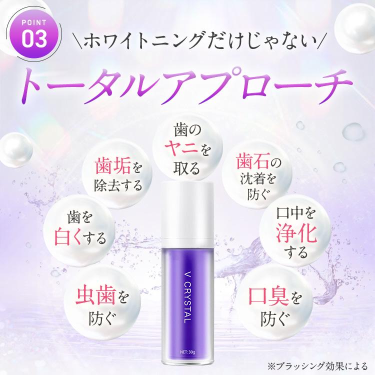 YUME V CRYSTAL｜黄ばみ・着色汚れを落として白い歯へ導くホワイトニング歯磨きジェル